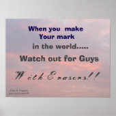 ALS JE JE STEMPEL DRUKT POSTER (Voorkant)