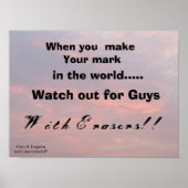 ALS JE JE STEMPEL DRUKT POSTER (Voorkant)