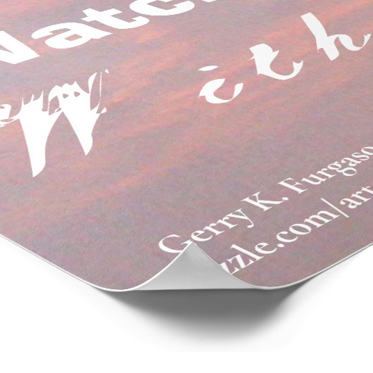 ALS JE JE STEMPEL DRUKT POSTER (Hoek)