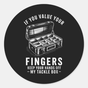 Als je je vingers waardeert Grappige visuitrusting Ronde Sticker