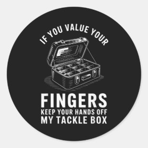 Als Je Je Vingers Wert Is Een Grappige Visuitrusti Ronde Sticker