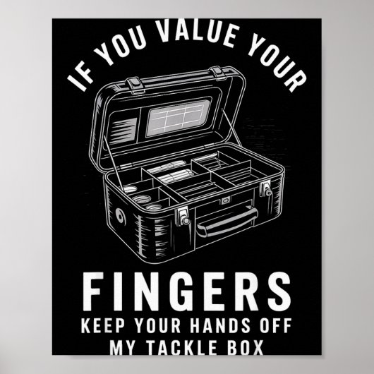 Als Je Je Vingers Wert Is Grappige Visuitrusting D Poster (Voorkant)
