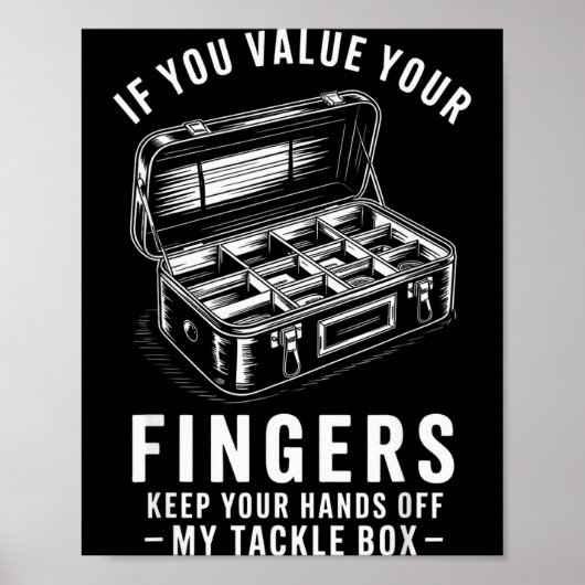 Als Je Je Vingers Wert Is Grappige Visuitrusting D Poster (Voorkant)