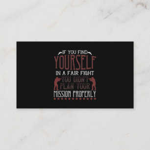Als je jezelf in een eerlijke strijd vindt visitekaartje