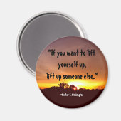 "Als je jezelf omhoog wilt tillen..." Magneet (Voorkant / Achterkant)