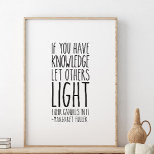 Als je kennis hebt, laat je anderen dat dan doen,  poster