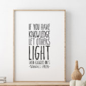 Als je kennis hebt, laat je anderen dat dan doen, poster