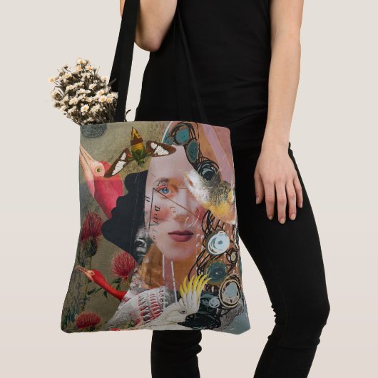 Als je kunt lezen - vogel,  kunst, grappige tekst tote bag (Dichtbij)