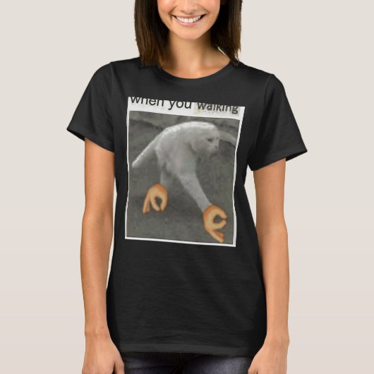 Als je loopt t-shirt (Voorkant)