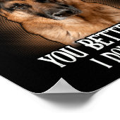 Als je me doodt als ik omlaag ben, kun je beter bi poster (Hoek)