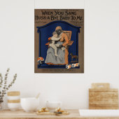 Als je me een baby zingt poster (Keuken)