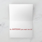 ALS JE ME KUST, DOE IK ALLES WAT IK WIL FEESTDAGEN KAART (Binnen)