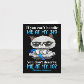 Als je me niet aankan bij mijn 379 Cat Diabetes Aw Kaart (Voorkant)