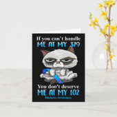 Als je me niet aankan bij mijn 379 Cat Diabetes Aw Kaart (Gele Bloem)