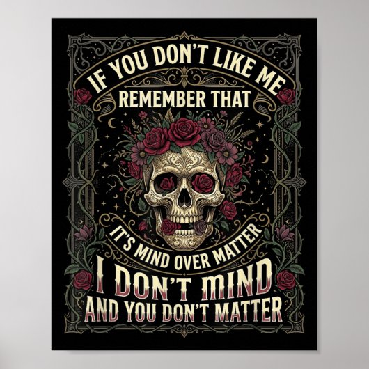 Als je me niet leuk vindt, onthoud dan dat het ver poster (Voorkant)