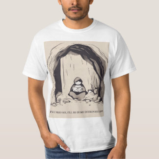 Als je me nodig hebt, zit ik in mijn introvert gro t-shirt