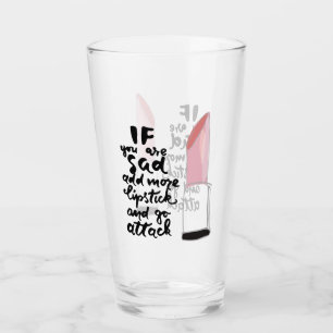 Als je meer lippenstift wilt toevoegen en aanvalle glas