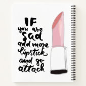 Als je meer lippenstift wilt toevoegen en aanvalle notitieboek (Achterkant)