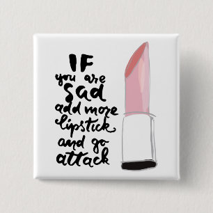 Als je meer lippenstift wilt toevoegen en aanvalle vierkante button 5,1 cm
