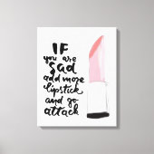 Als je meer lippenstift wilt toevoegen en je gaat  canvas afdruk (Voorkant)