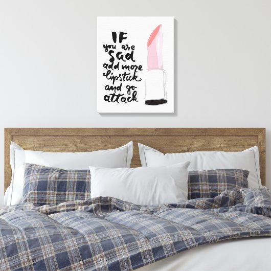 Als je meer lippenstift wilt toevoegen en je gaat  canvas afdruk (Insitu (Slaapkamer))