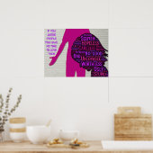 Als je mensen beoordeelt, inspirerend citaat poste poster (Keuken)