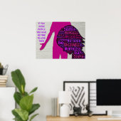 Als je mensen beoordeelt, inspirerend citaat poste poster (Thuiskantoor)