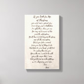 Als je met Kerstmis naar Mij zoekt Canvas Afdruk (Voorkant)