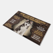 Als je mijn huis bezoekt, onthoud dan alsjeblieft deurmat (Schuin)