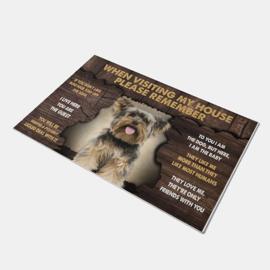 Als je mijn huis bezoekt, onthoud dan alsjeblieft  deurmat (Schuin)