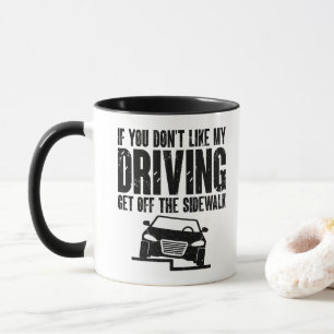Als je mijn rijden niet leuk vindt Automobilist Hu Mok