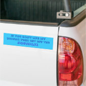 Als je mijn rijden niet leuk vindt... Bumpersticke Bumpersticker (Op Truck)
