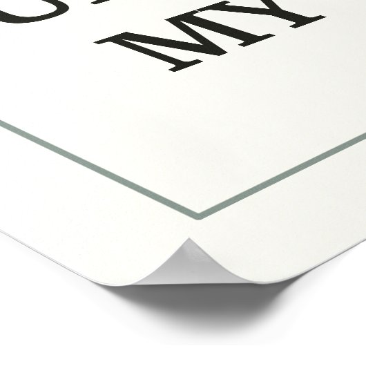 ALS JE MIJN SILENCE NIET BEGRIJPT, HOE ZAL JE DAN? POSTER (Hoek)