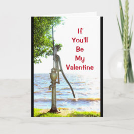 Als je mijn Valentijn bent, word ik zo gepompt. Feestdagen Kaart