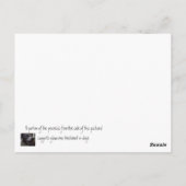 Als je mist, ben je niet goed... briefkaart (Achterkant)