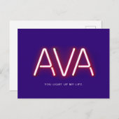 Als je m'n leven oplicht... briefkaart (Voorkant / Achterkant)