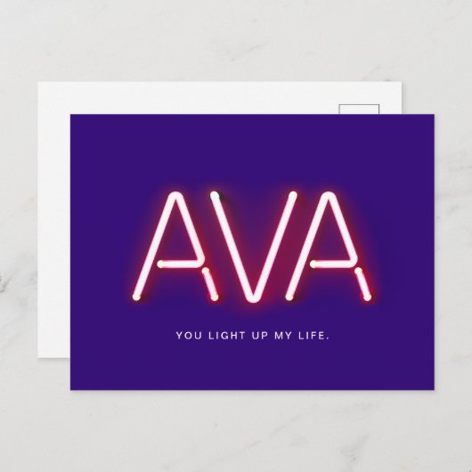 Als je m'n leven oplicht... briefkaart (Voorkant / Achterkant)