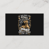 Als je m'n pit bederft, ga je snel weg. visitekaartje (Voorkant)