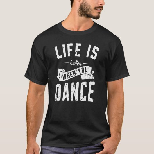 Als je moderne dans danst t-shirt (Voorkant)