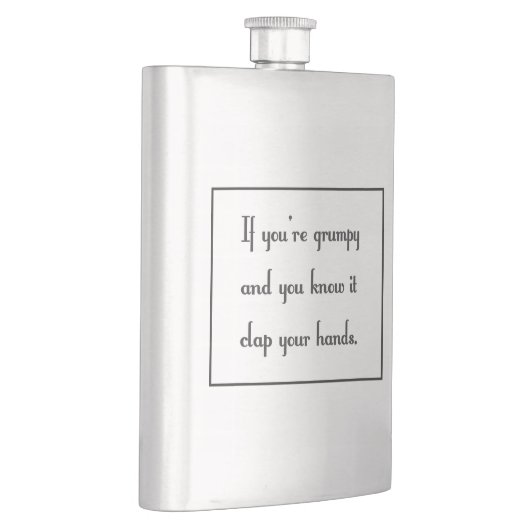 Als je mopperig bent en je weet het heupfles (Rechts)