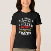 Als je motivatie citaat met witte tekst Tri-Blend shirt (Voorkant)