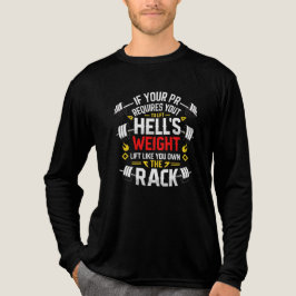 Als je motivatie citaat met witte tekst Tri-Blend shirt