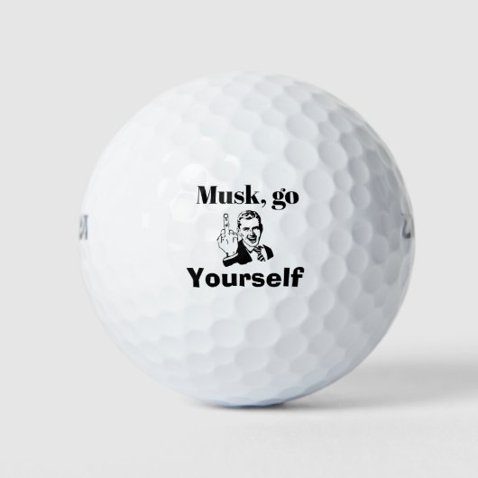 Als je Musk golfbal Golfballen (Voorkant)