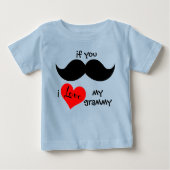 Als je MUSTACHE bent, hou ik van mijn gramma (Voorkant)