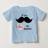 Als je MUSTACHE bent, hou ik van mijn gramma (roze (Voorkant)