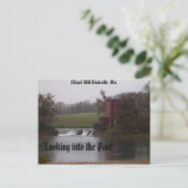 Als je naar het verleden kijkt, Dillard Mill Davis Briefkaart (Staand voorkant)