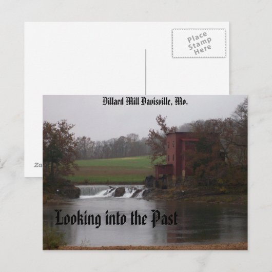 Als je naar het verleden kijkt, Dillard Mill Davis Briefkaart (Voorkant / Achterkant)