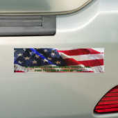 Als je niet achter onze troepen staat.... bumpersticker (Op auto)