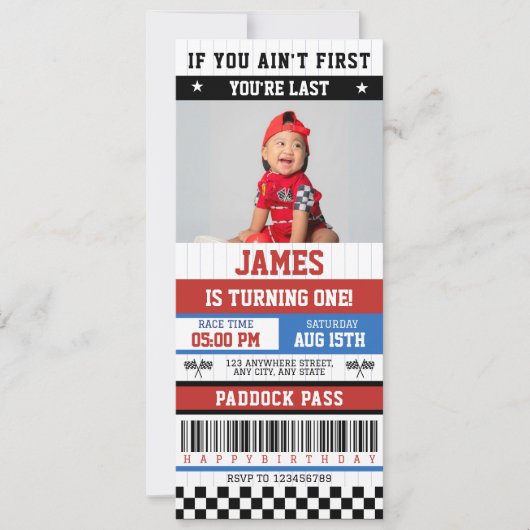 Als je niet de eerste bent, ben je de laatste Raci Kaart (Voorkant)