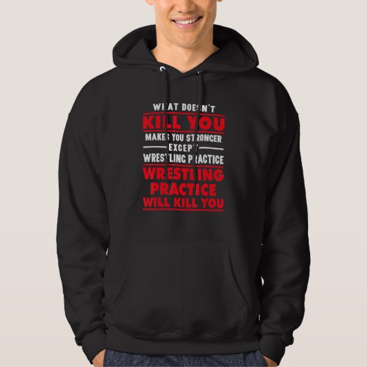 Als je niet doodgaat, word je sterker behalve het  hoodie (Voorkant)